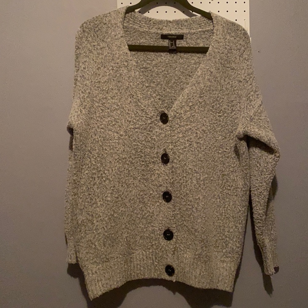 Forever 21 grey cardigan